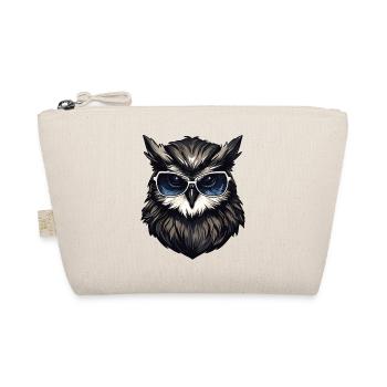 Owl with sunglasses - Organic Pouch - nature - Front