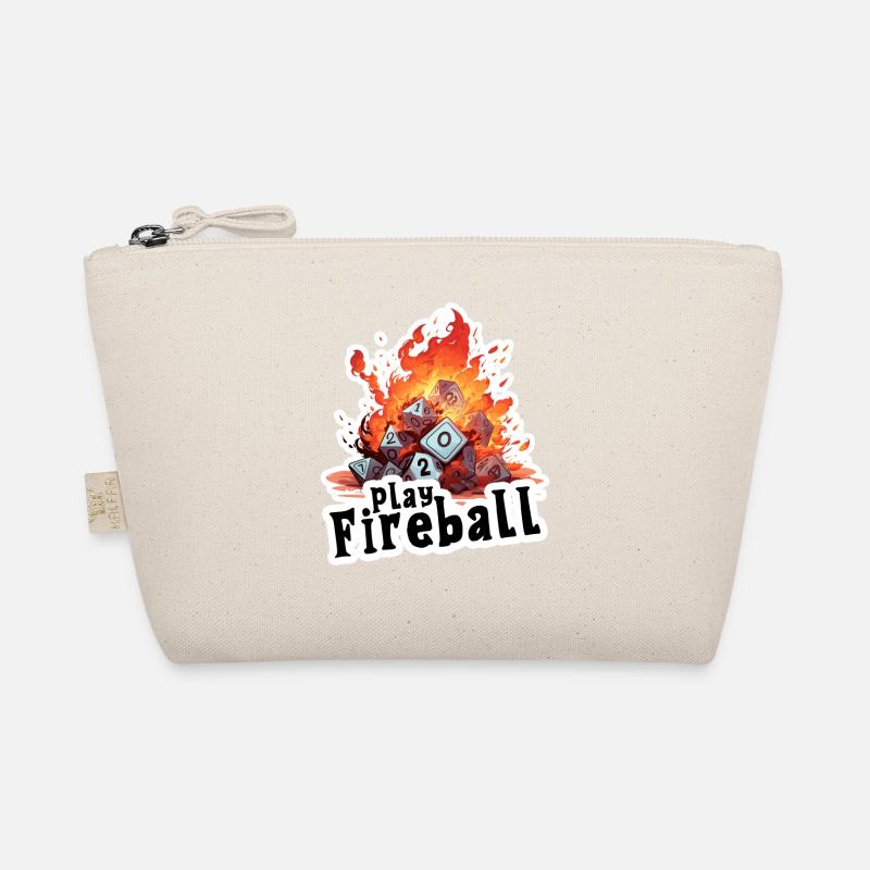Exaggerated fireball with tons of dice Organic Pouch