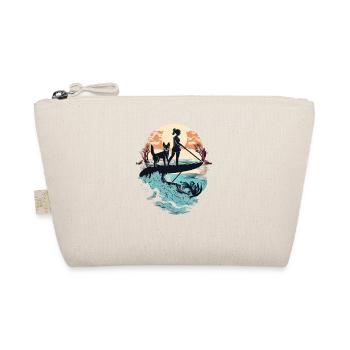 French Bulldog | SUP Stand Up Paddling Surf Girl - Organic Pouch - nature - Front