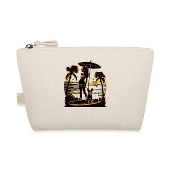 French Bulldog | SUP Stand Up Paddling Surf Girl - Organic Pouch - nature - Front