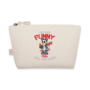 Horror Clown Horror Film Festival + Halloween - Organic Pouch - nature - Front