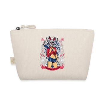 Horror Clown Horror Film Festival + Halloween - Organic Pouch - nature - Front