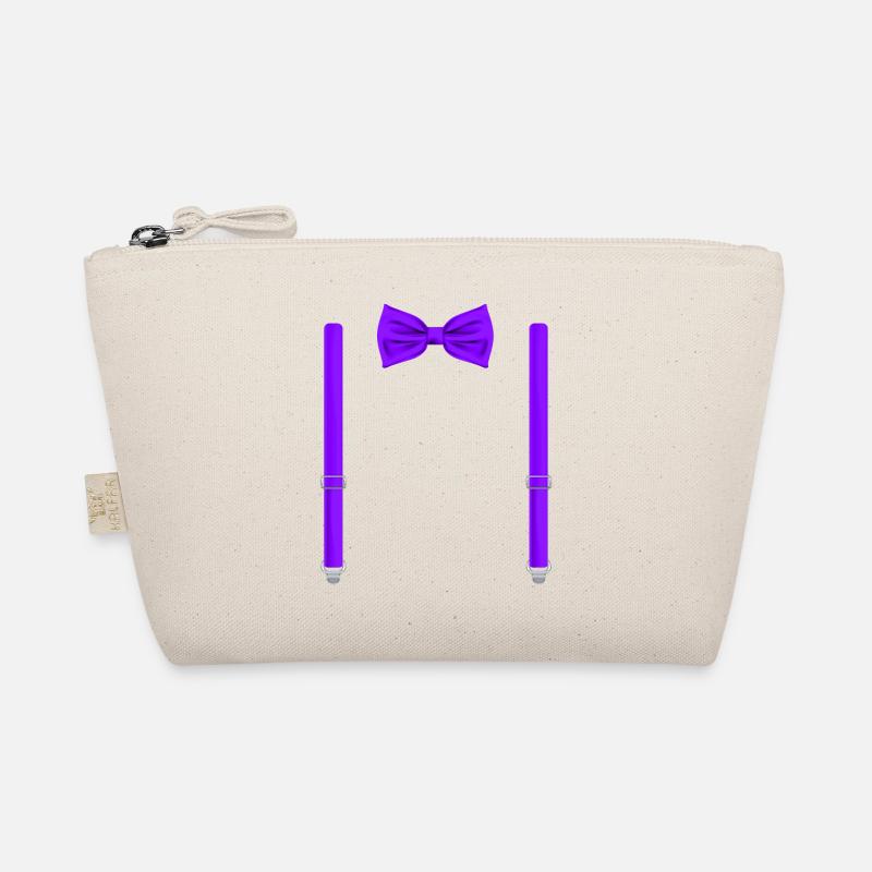 Drôle de nœud papillon violet avec bretelles parfaites Trousse biologique