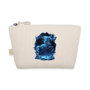 Rebellious Unicorn Mystic Unicorn Blue Spirit - Organic Pouch - nature - Front
