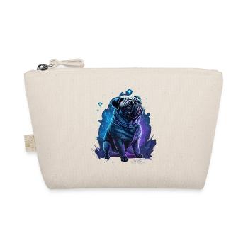 Pug dog with mystical aura and starry sky - Organic Pouch - nature - Front