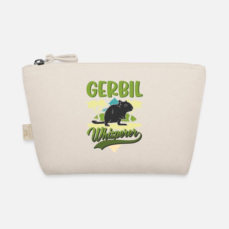 Gerbil Flüsterer Rennratte Geschenk Rennmaus Bio-Täschchen