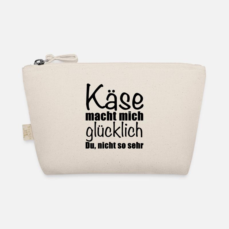 Käse macht Glücklich - Bio-Täschchen - Natur