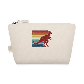 Retro Parasaurolophini Dinosaurier Liebhaber - Bio-Täschchen - Natur - Vorne