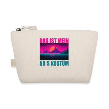 80er Motto Party Das ist mein 80er Jahre Kostüm - Bio-Täschchen - Natur - Vorne