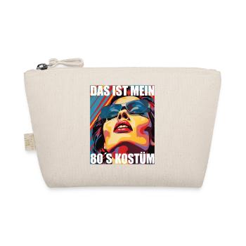 80er Motto Party Das ist mein 80er Jahre Kostüm - Bio-Täschchen - Natur - Vorne