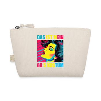 80er Motto Party Das ist mein 80er Jahre Kostüm - Bio-Täschchen - Natur - Vorne