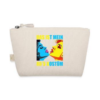 80er Motto Party Das ist mein 80er Jahre Kostüm - Bio-Täschchen - Natur - Vorne