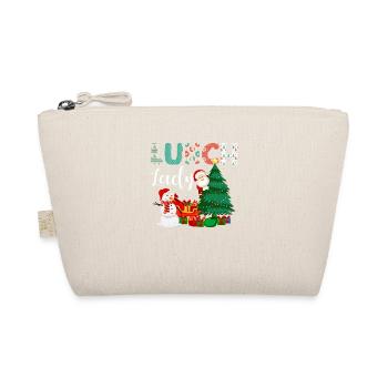Lunch Lady Funny Christmas Tree Christmas - Organic Pouch - nature - Front