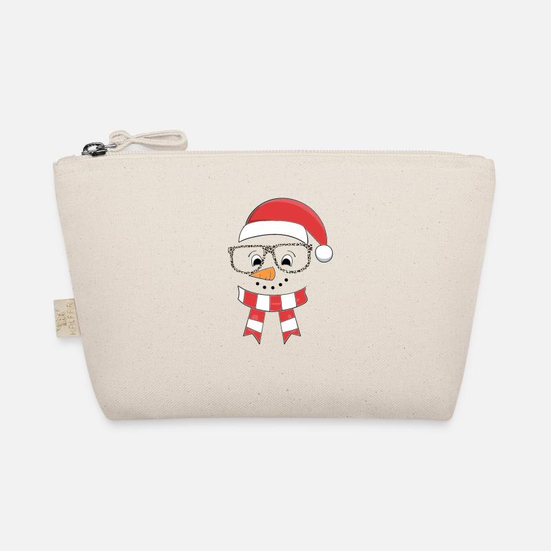 Drôle de Noël Bonhomme de neige Face Léopard Trousse biologique