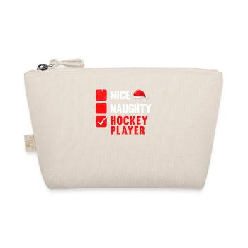 Noël mignon vilain joueur de hockey - Trousse biologique - nature - Devant