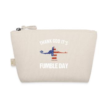 Thank God it's Fumble Day - Bio-Täschchen - Natur - Vorne
