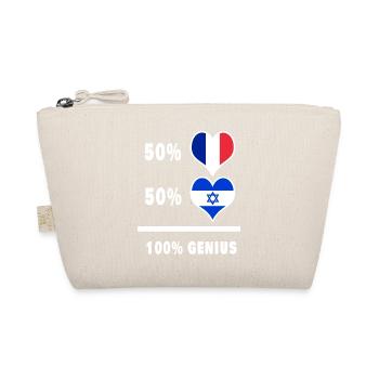 Israël et la France 100% génial Drapeaux Design - Trousse biologique - nature - Devant