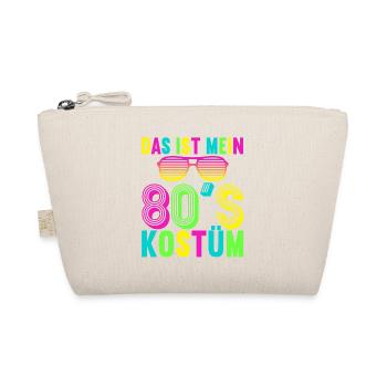 80er Motto Party Das ist mein 80er Jahre Kostüm - Bio-Täschchen - Natur - Vorne