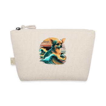 Chihuahua | Surf Cool Planche Surfeur Océan Chien - Trousse biologique - nature - Devant