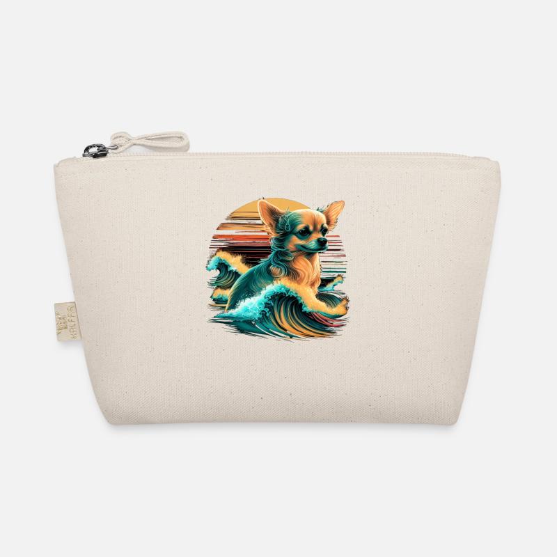 Chihuahua | Surf Cool Planche Surfeur Océan Chien Trousse biologique
