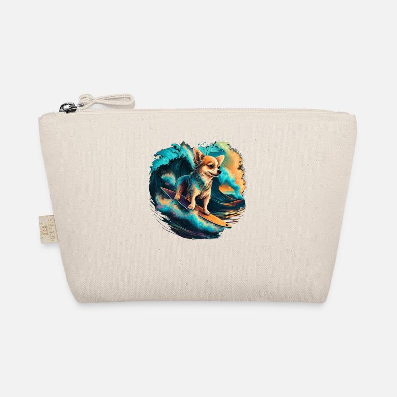 Chihuahua | Surf Cool Planche Surfeur Océan Chien Trousse biologique
