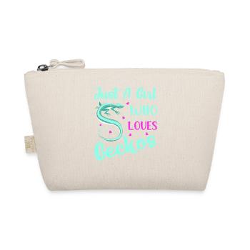 Just A Girl Who Loves Geckos Reptile Lizard Lover - Organic Pouch - nature - Front