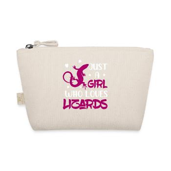 Just A Girl Who Loves Lizards Reptile Lizard Lover - Organic Pouch - nature - Front