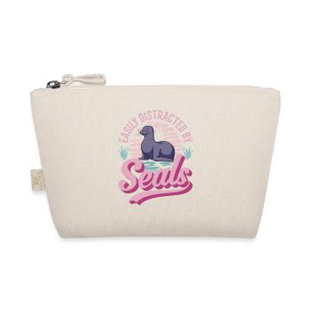 Easily distracted by Seal seal sea lion - Organic Pouch - nature - Front