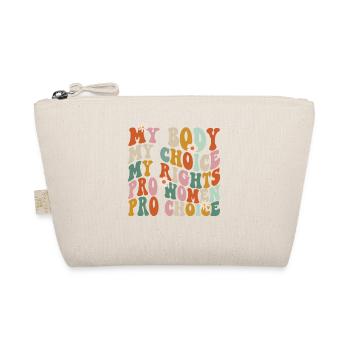 Féministe Mon corps Mon choix Mon - Trousse biologique - nature - Devant