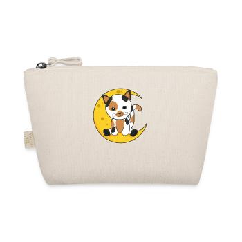 Moon cat cute animals for kids for the night - Organic Pouch - nature - Front