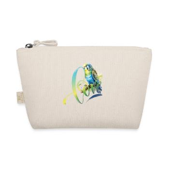 Perruche bleu vert dessin aquarelle - Trousse biologique - nature - Devant
