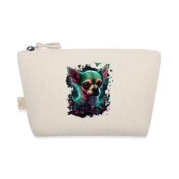 Chihuahua | Zombie Dog Undead Scary Halloween - Organic Pouch - nature - Front