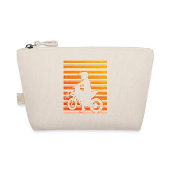 Vintage Motorbike Retro Motorcycling - Organic Pouch - nature - Front