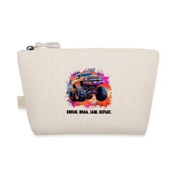 Truck Big Retro Race Dad Trucker Lover Jam Vintage - Organic Pouch - nature - Front