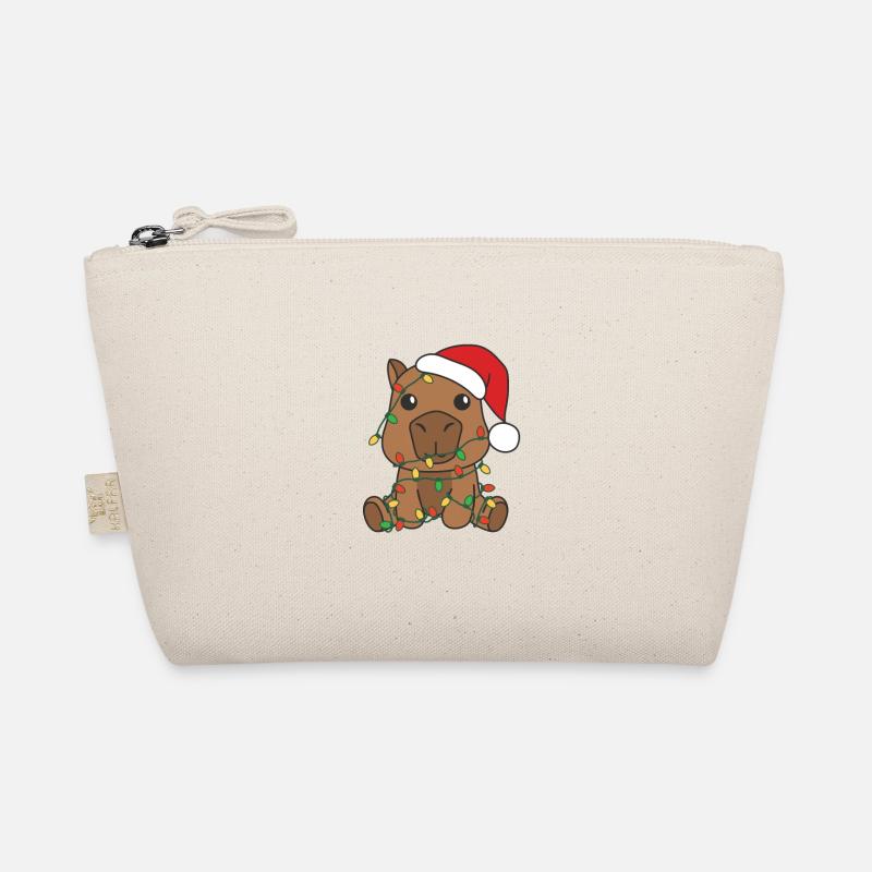 Capybara Noël Animaux d’hiver Capybara Trousse biologique