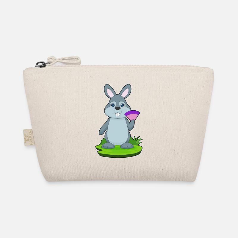 Rabbit hand fan Organic Pouch