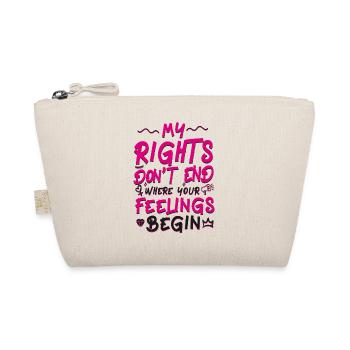 Feminist My Rights Don't End Where - Organic Pouch - nature - Front