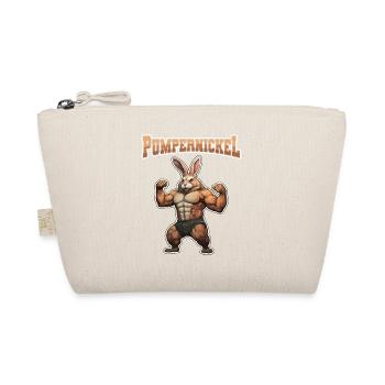 Pumpernickel Bodybuilding Kraftsport Fitness Meme - Bio-Täschchen - Natur - Vorne