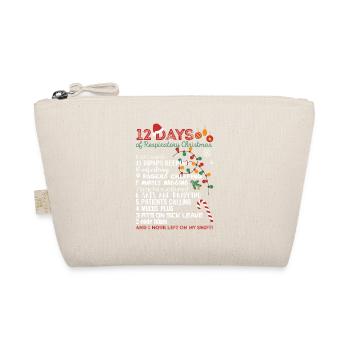 12 Days Respiratory Therapist Christmas Funny RT - Organic Pouch - nature - Front