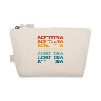 Funny Acroyoga Acro Yoga - Organic Pouch - nature - Front