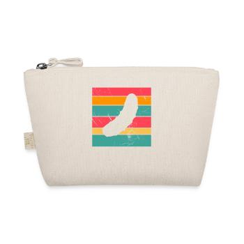 Cucumber Pickle Retro Gift - Organic Pouch - nature - Front