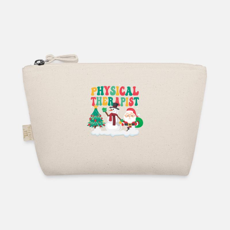 Physiotherapist PTA Christmas Tree Snowman Organic Pouch