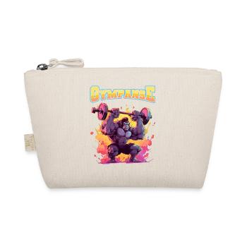 Gympanse Bodybuilding Weight Training Fitness Memes - Organic Pouch - nature - Front
