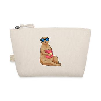 Meerkat Shopping Bag - Organic Pouch - nature - Front