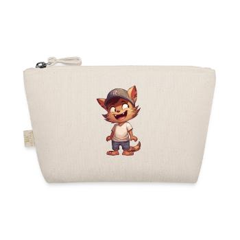 Chat de dessin animé mignon avec casquette Compagnon câlin - Trousse biologique - nature - Devant