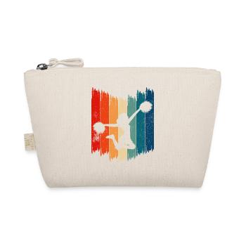 Retro Cheerleader Vintage Cheerleading - Organic Pouch - nature - Front