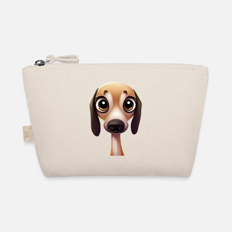 Graceful Greyhound Pose Organic Pouch