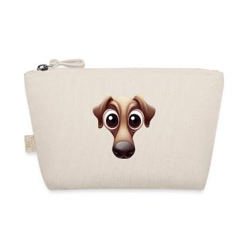 Verspielter Greyhound-Print - Bio-Täschchen - Natur - Vorne