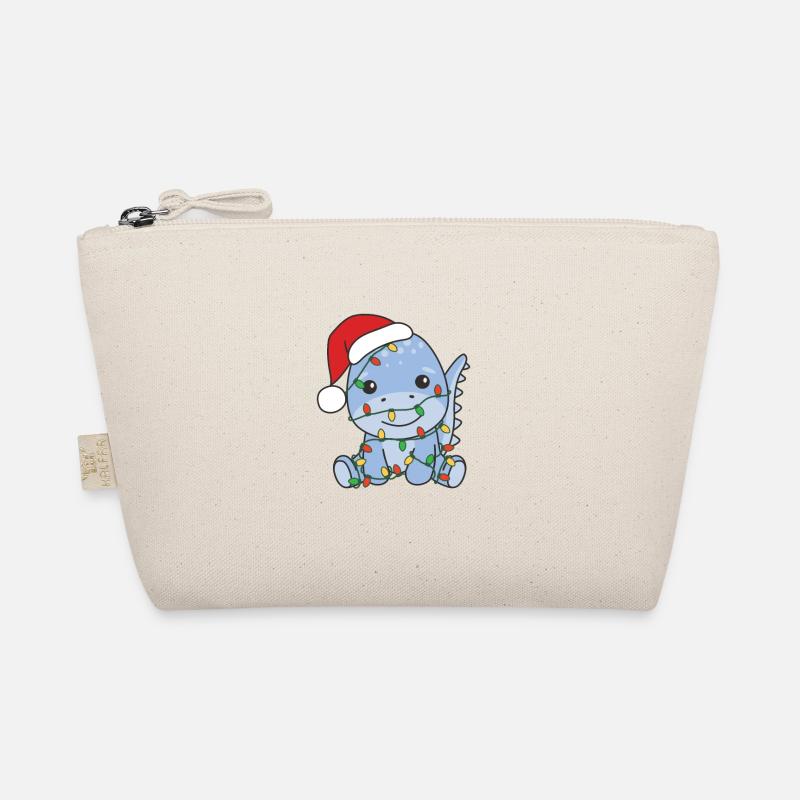 Dino Christmas Winter Animals Dino Organic Pouch