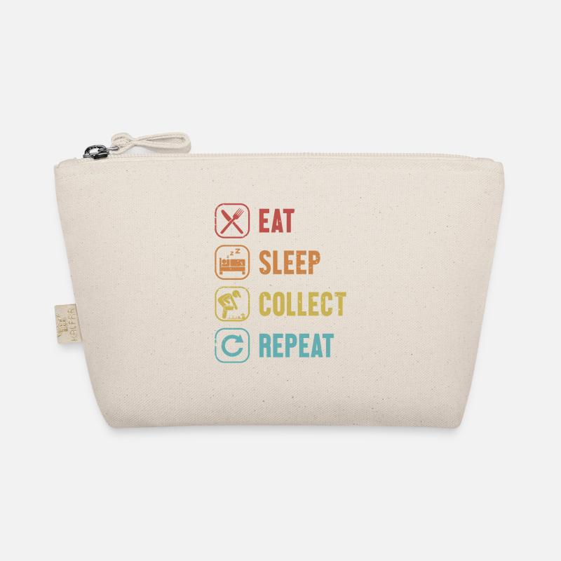 Eat Sleep Collect Repeat Picking Foraging Organic Pouch